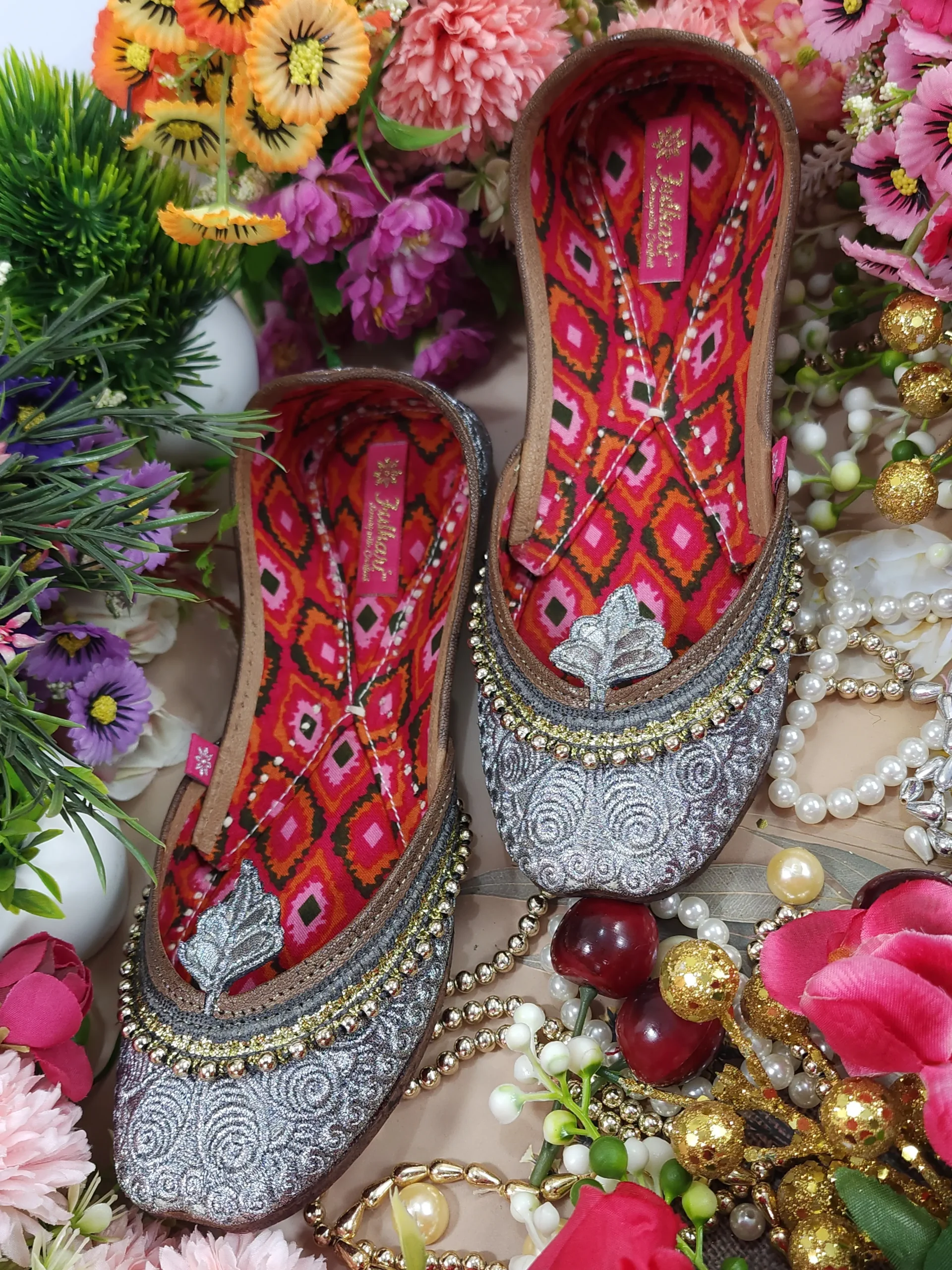 leaf payal gunmetal silver leaf payal gunmetal silver