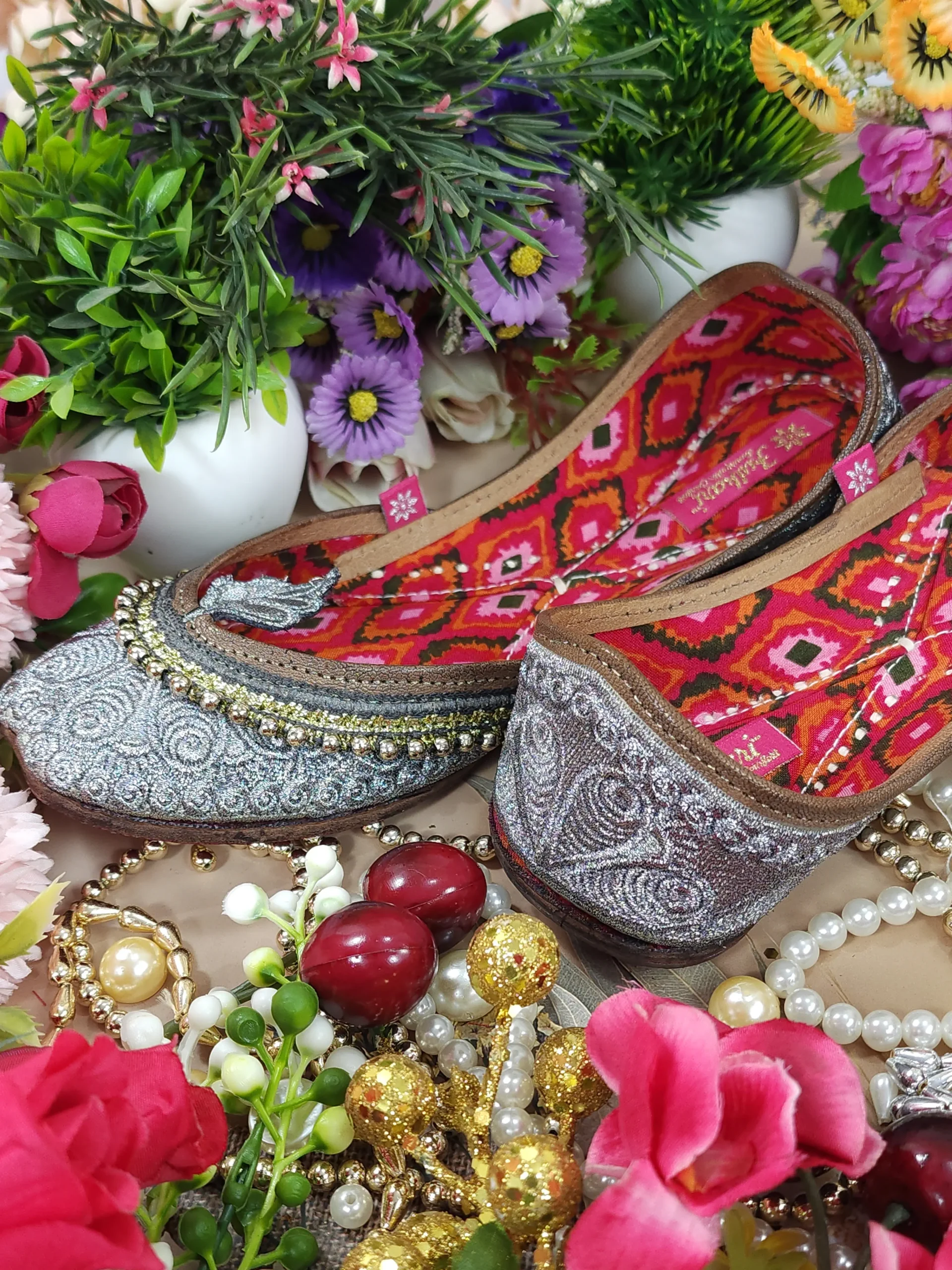 leaf payal gunmetal silver leaf payal gunmetal silver