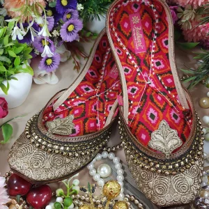 leaf payal tan gold