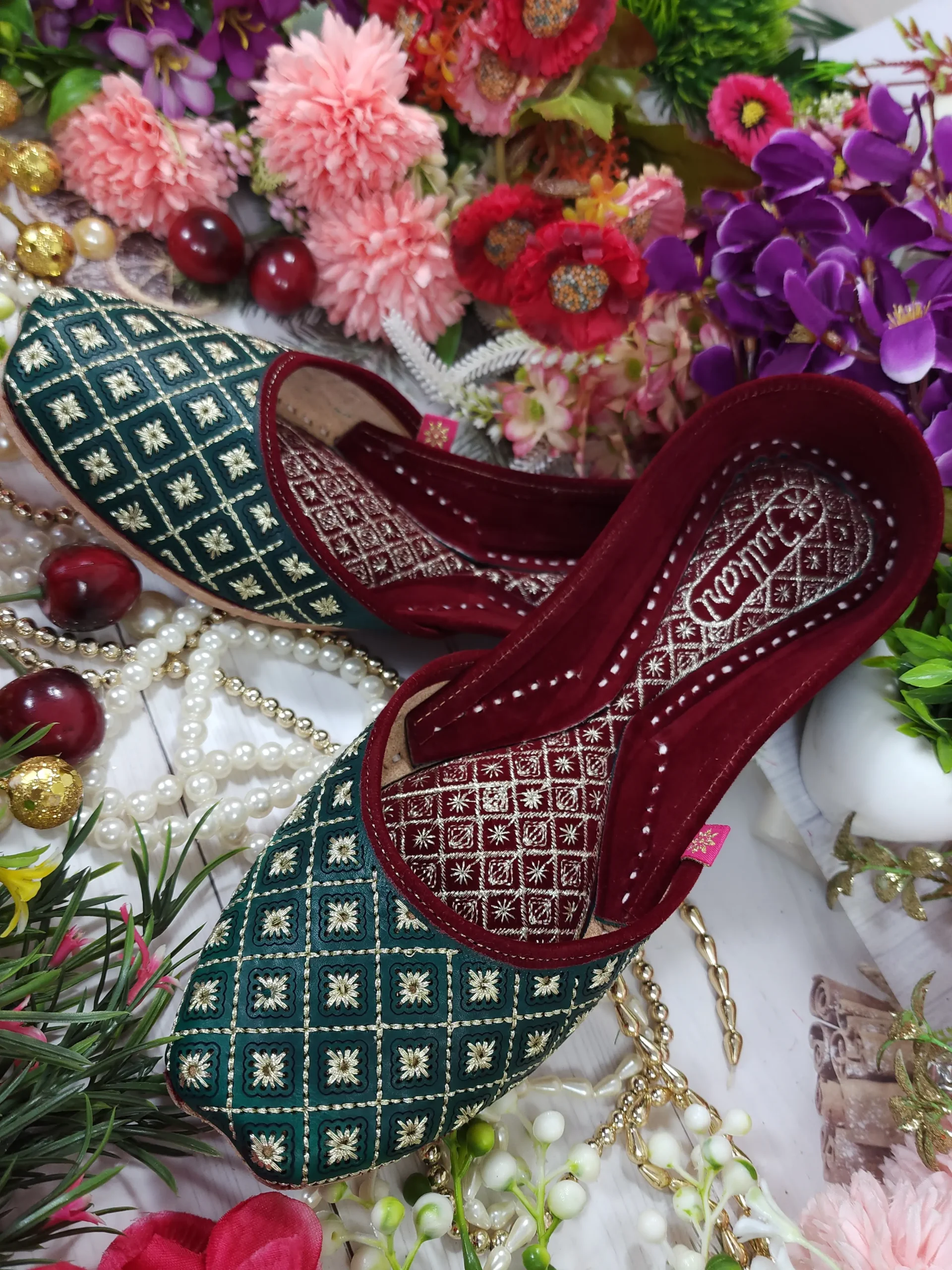 zarri stone leather embroidery green gold semi casual green gold zarri stone leather embroidery green gold semi casual green gold