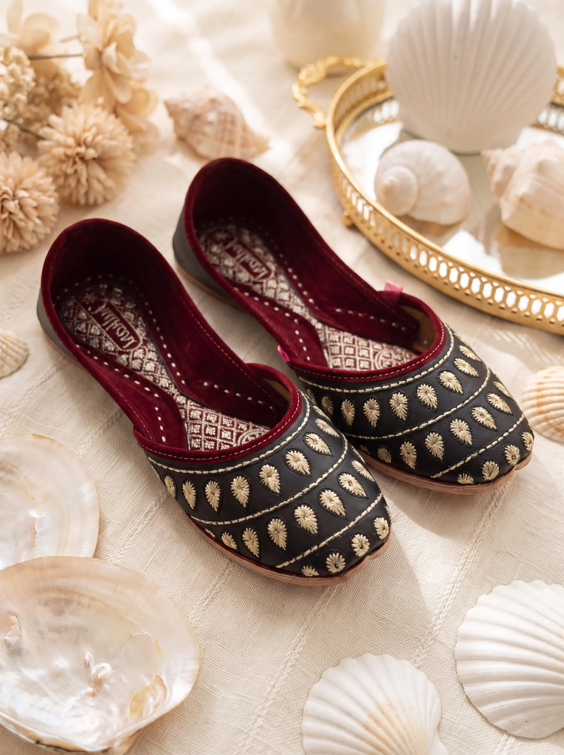 zarri leather embroidery black gold zarri leather embroidery black gold