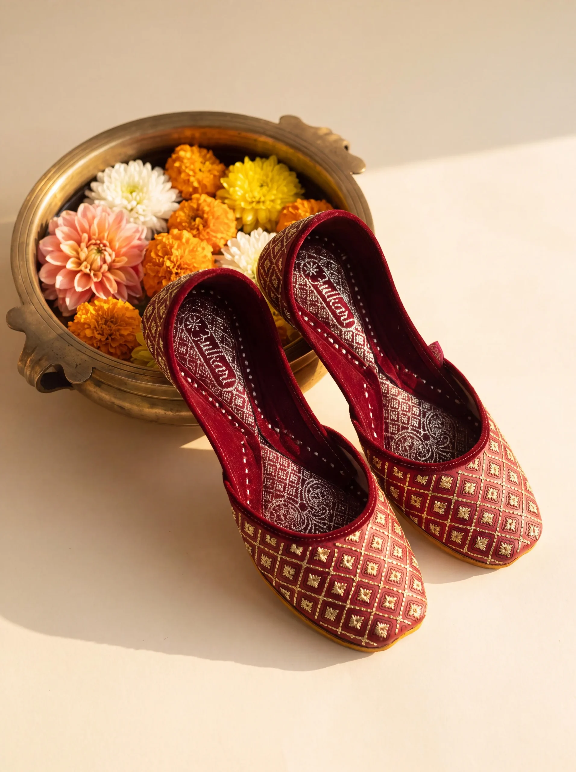 zarri stone leather embroidery red gold zarri stone leather embroidery red gold