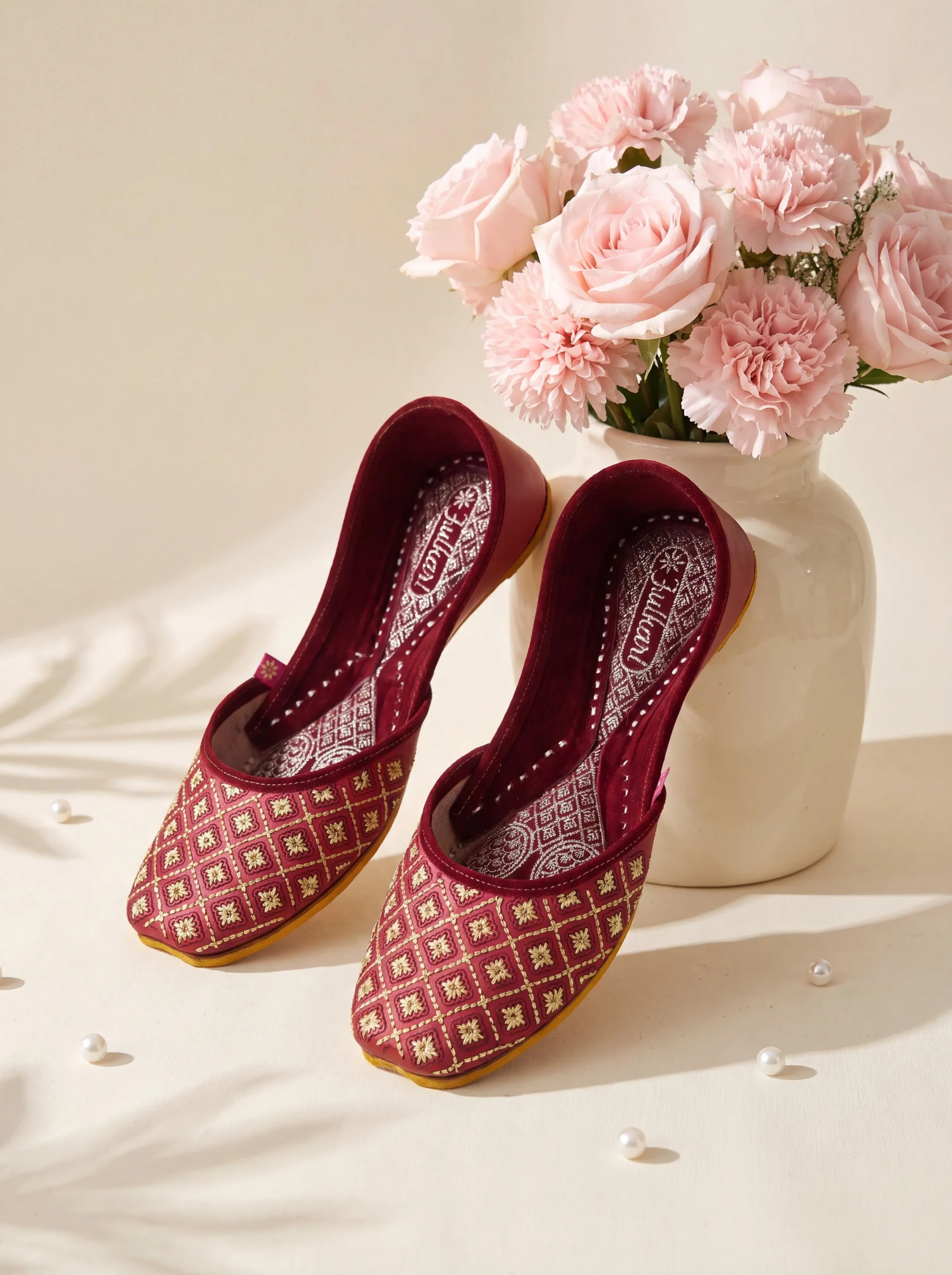 zarri stone leather embroidery red gold zarri stone leather embroidery red gold